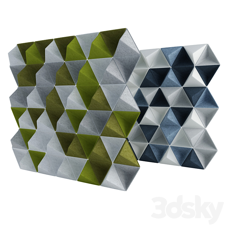 Acoustic panels Aircone 3DS Max - thumbnail 1