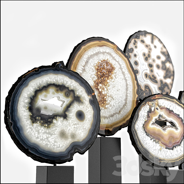 agate decor set 03 3DSMax File - thumbnail 3