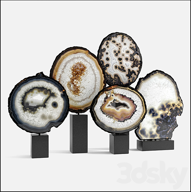 agate decor set 03 3DSMax File - thumbnail 4