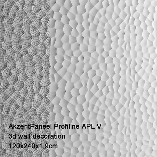 AkzentPaneel Profiline APL V 6004 3ds Max - thumbnail 1