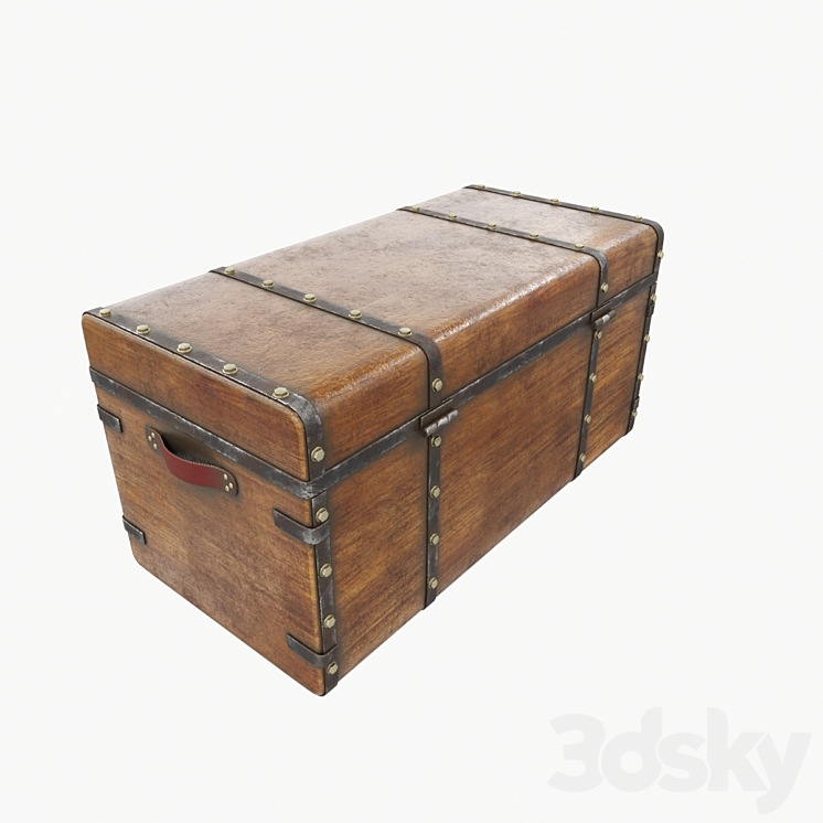 Antique Chest 1 3DS Max - thumbnail 2