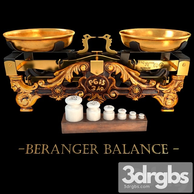 Antique Scales Beranger 3dsmax Download - thumbnail 1