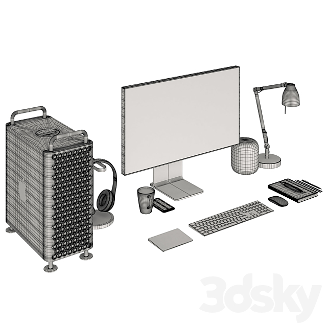 Apple Mac Pro Desktop 3DSMax File - thumbnail 5