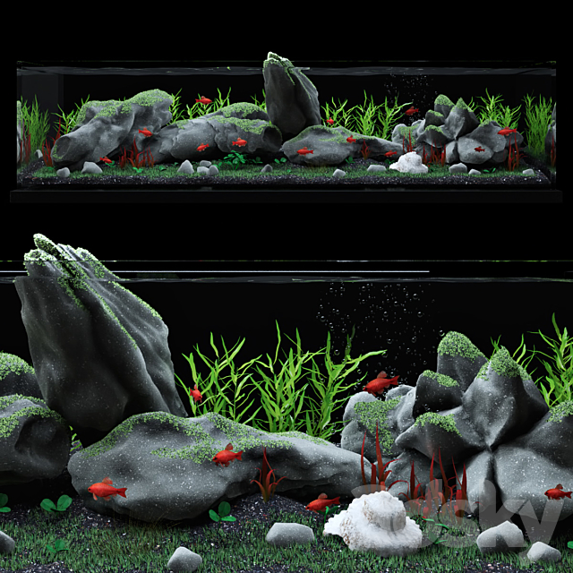 Aquarium 3DSMax File - thumbnail 1