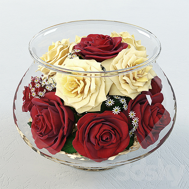 Aquarium roses 3DS Max Model - thumbnail 2