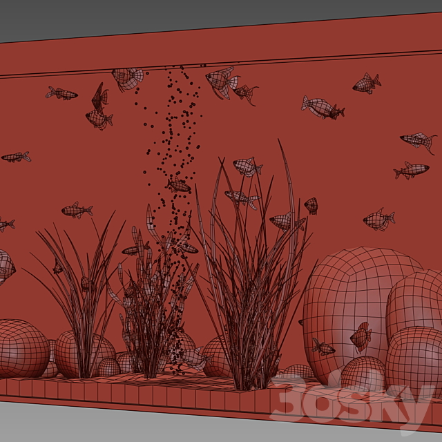 Aquarium set 3DSMax File - thumbnail 3