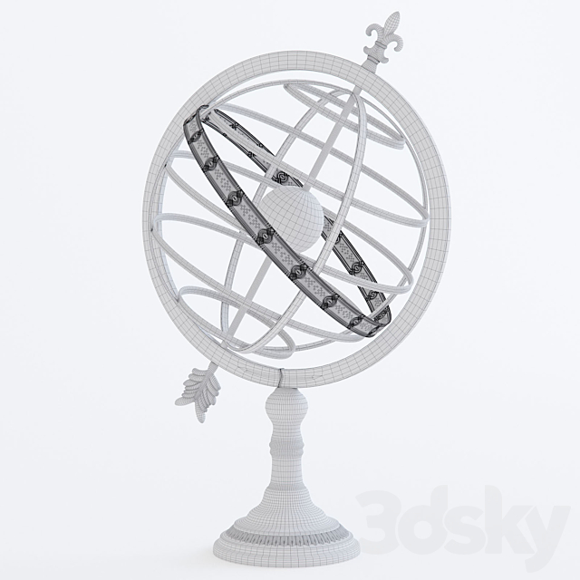 Armillary Sphere Sculpture by Darby Home Co 3DS Max Model - thumbnail 2