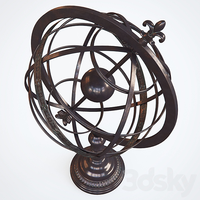 Armillary Sphere Sculpture by Darby Home Co 3DS Max Model - thumbnail 3