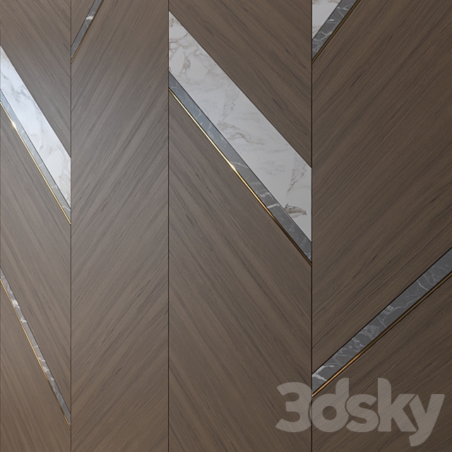 Art Deco Wall Panel 3DS Max Model - thumbnail 3