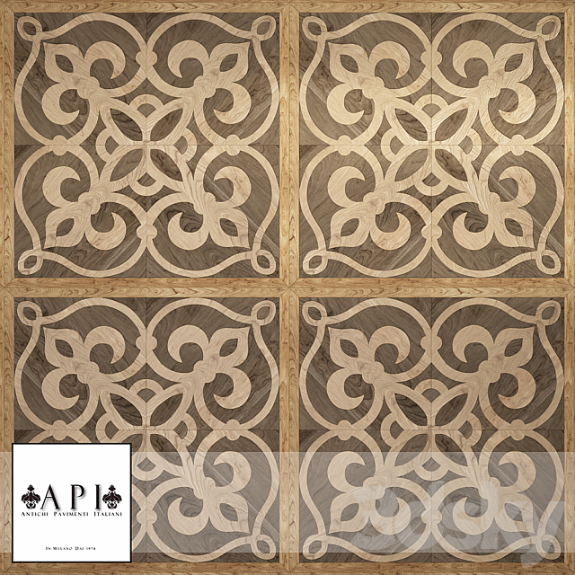 Art parquet 3 3DS Max Model - thumbnail 1