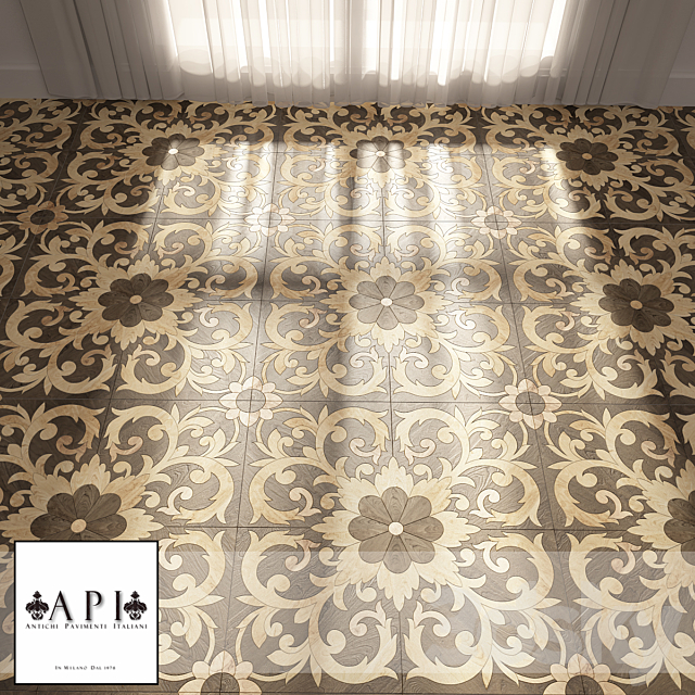 Art parquet 5 3DS Max Model - thumbnail 3