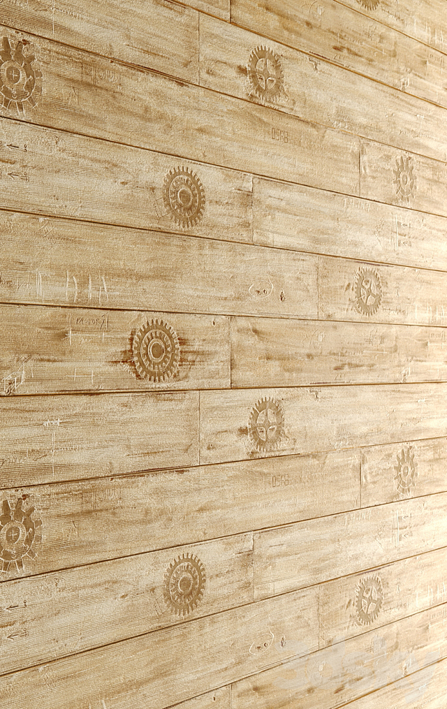 ART wall of boards. wall decor. plank panels. wooden decor. boards. wooden wall. panel. slats 3DSMax File - thumbnail 2