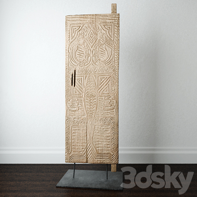 Asmat Door Decor _ Jeffan 3DSMax File - thumbnail 1