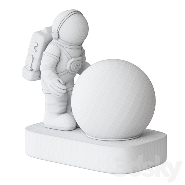 Astronaut lamp 3DSMax File - thumbnail 3