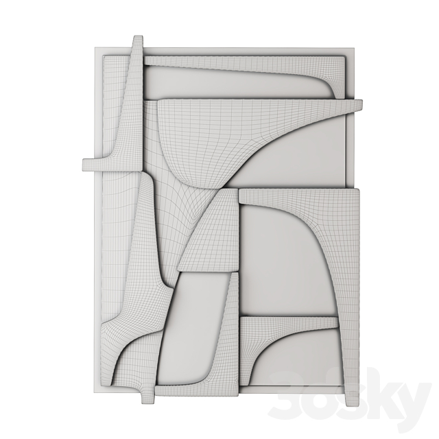 Atelier Plateau relief artwork 3DS Max Model - thumbnail 4