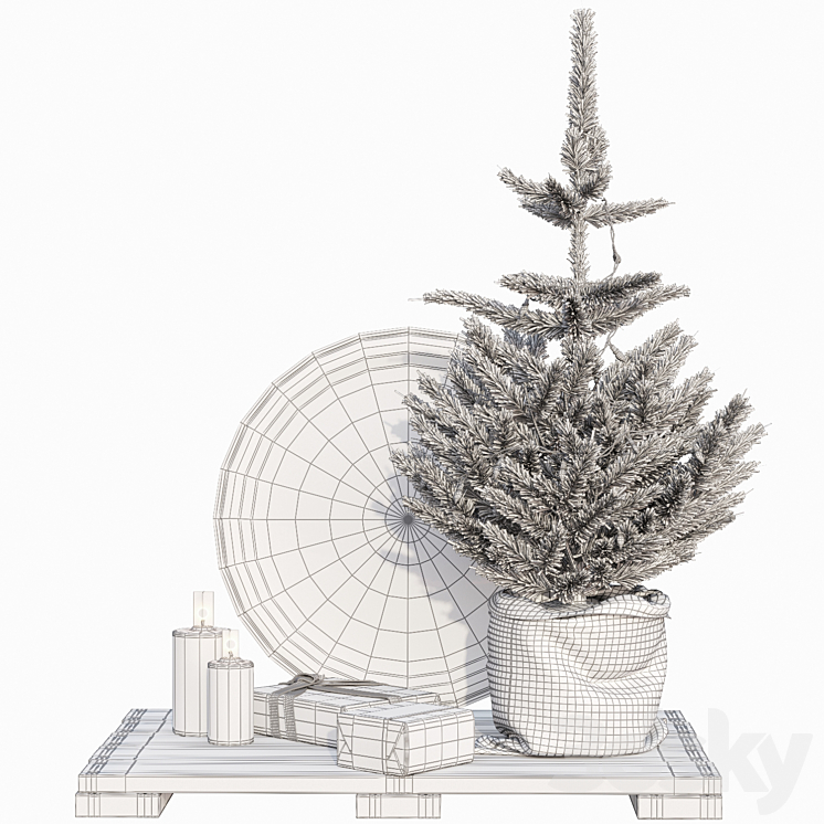 AVE Chtristmas Tree Bag 3DS Max - thumbnail 2