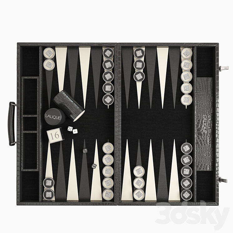 backgammon Masque de Femme 3DS Max - thumbnail 2