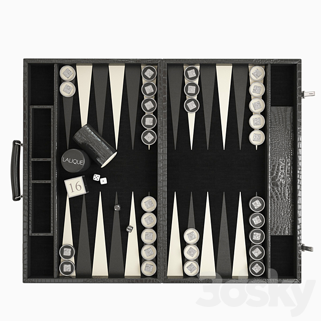 backgammon Masque de Femme 3DSMax File - thumbnail 2