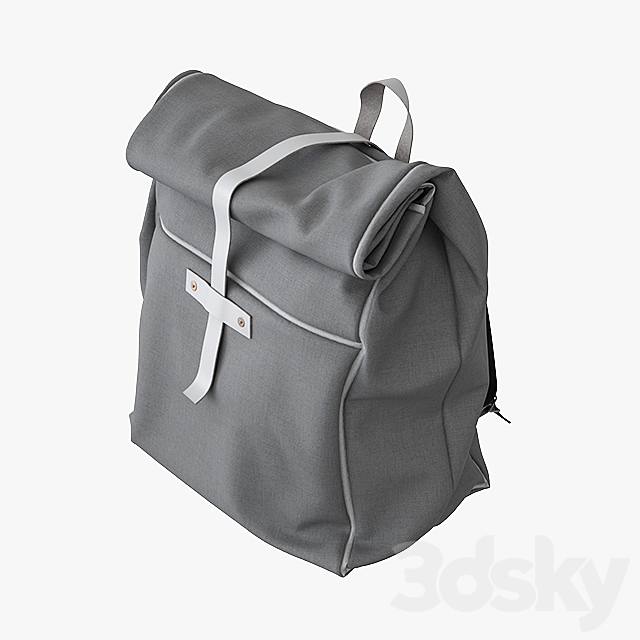 Backpack Canvas Bag 3DSMax File - thumbnail 1