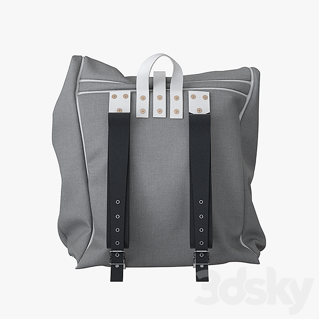 Backpack Canvas Bag 3DSMax File - thumbnail 2