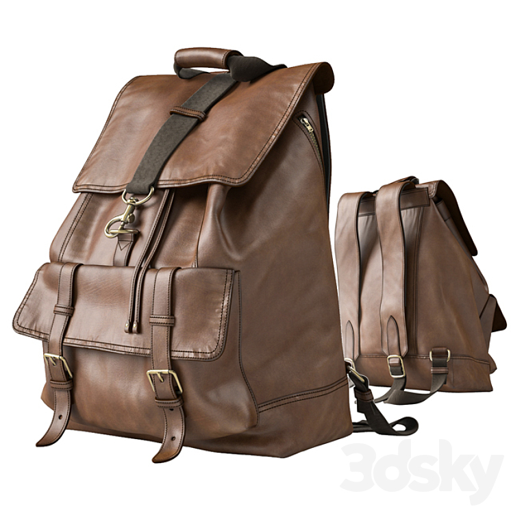 Backpack Coach 3DS Max - thumbnail 1