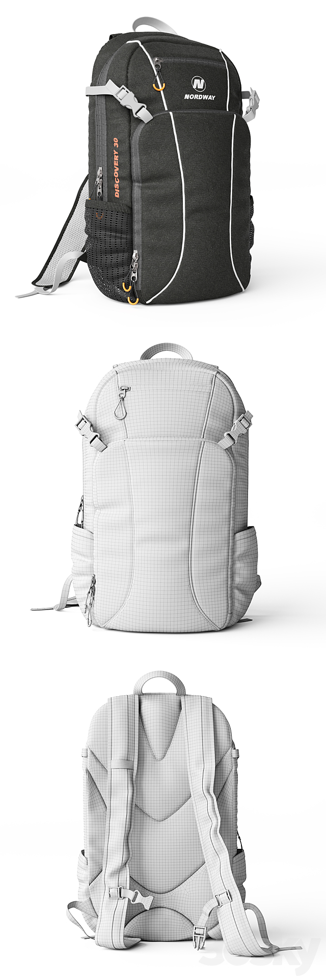 Backpack Nordway Discovery 30 3DS Max Model - thumbnail 3