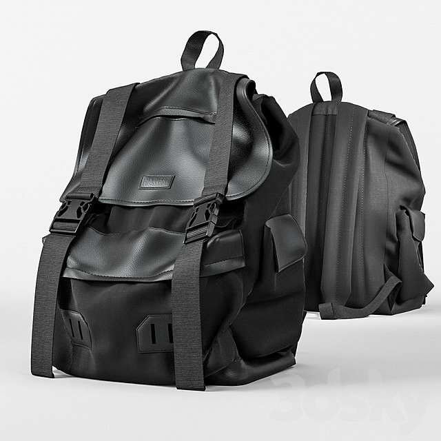 Backpack UNIVERSAL BLACK 3DSMax File - thumbnail 1