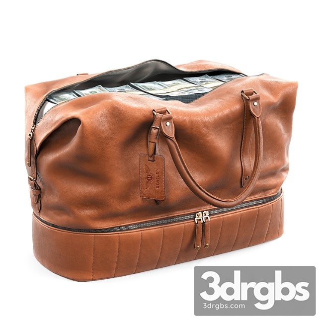 Bag bentley heritage leather holdall 3dsmax Download - thumbnail 1