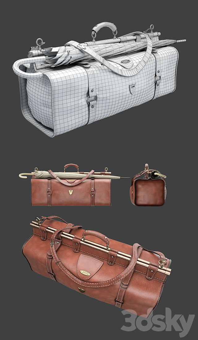 Bag colonel littleton 3ds Max - thumbnail 3