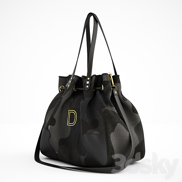 Bag Desigual 3DS Max Model - thumbnail 2