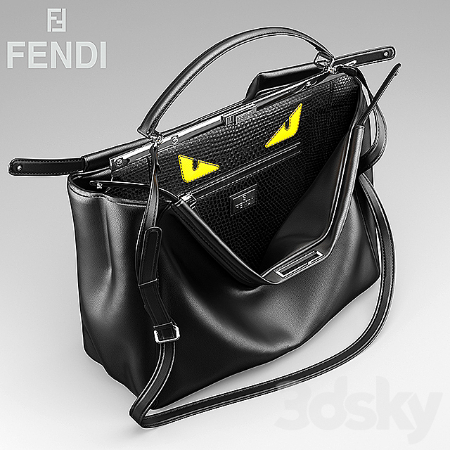 Bag fendi bags peekaboo 3DSMax File - thumbnail 2