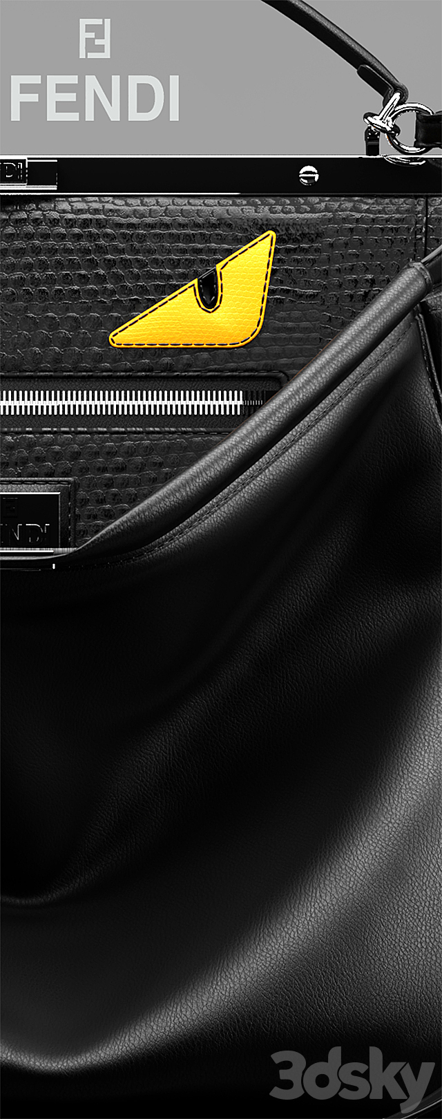 Bag fendi bags peekaboo 3DSMax File - thumbnail 3