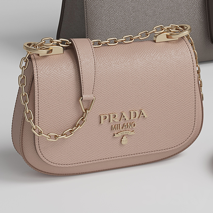 Bag set 8. Prada collection 1 3DS Max Model - thumbnail 2