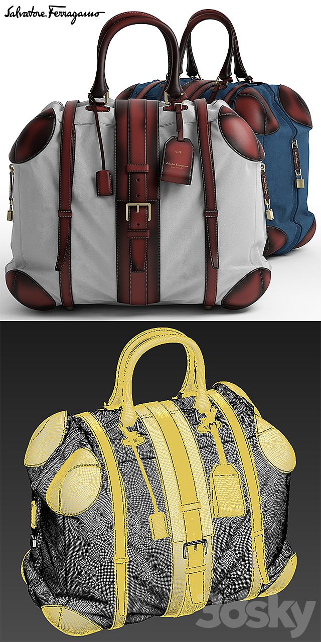 Bags salvatore ferragamo Bag 3DSMax File - thumbnail 3