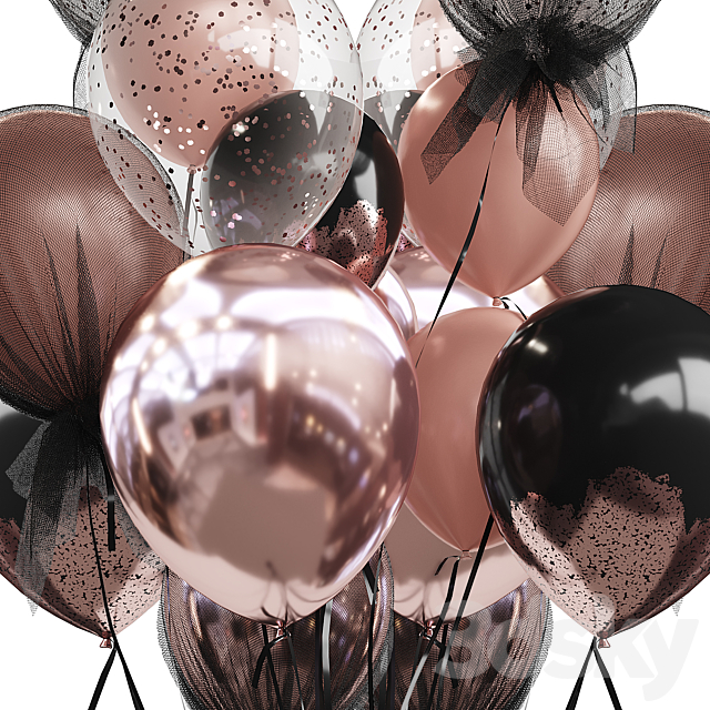 Balloons 3DS Max Model - thumbnail 2