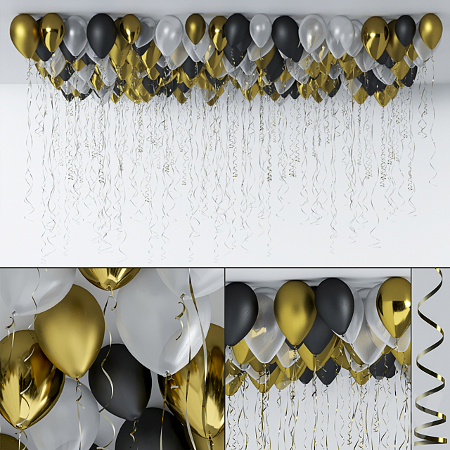 Balloons Set 2 3DSMax File - thumbnail 1