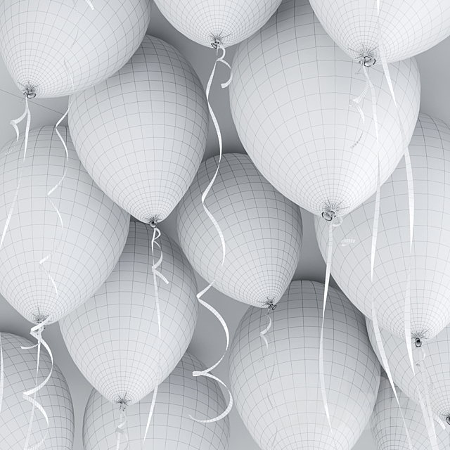 Balloons Set 2 3DSMax File - thumbnail 3