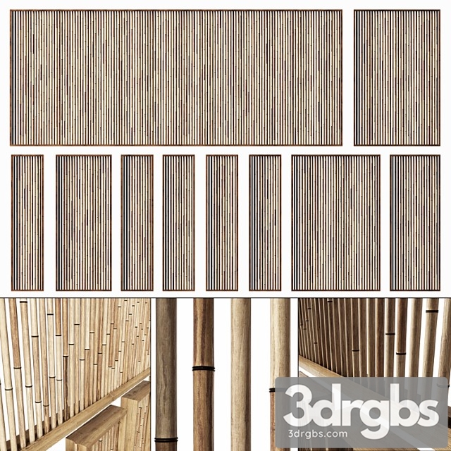 Bamboo Branch Decor N19 3dsmax Download - thumbnail 1