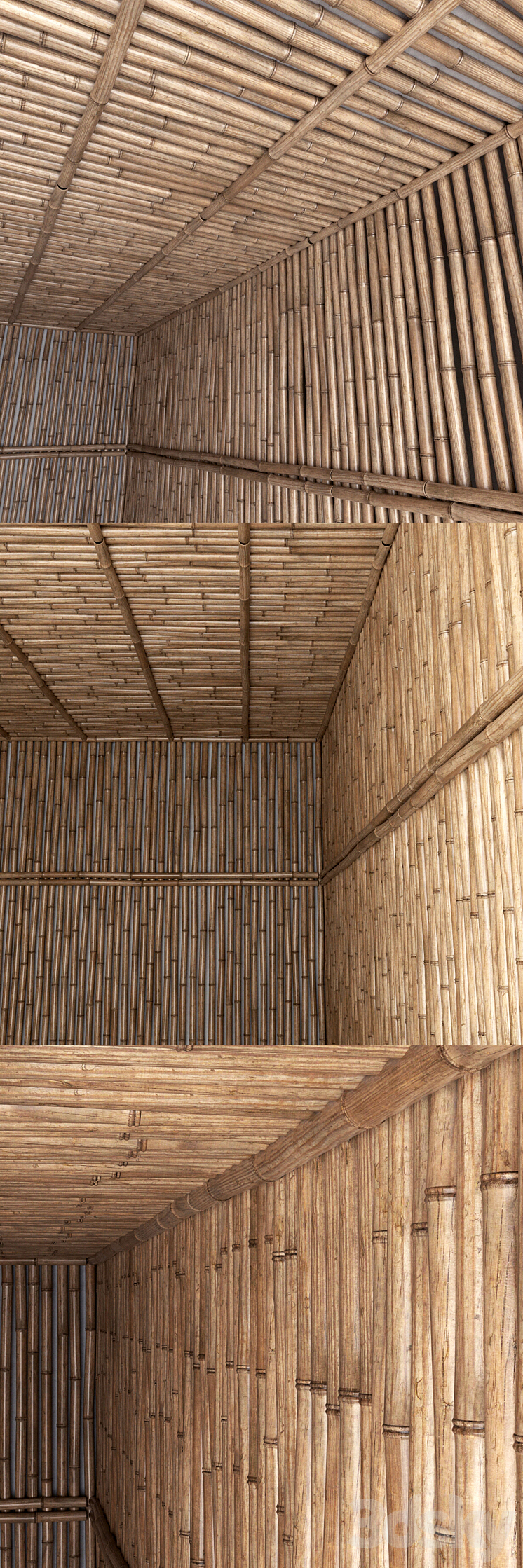 Bamboo ceiling \/ Bamboo ceiling 3DS Max - thumbnail 2