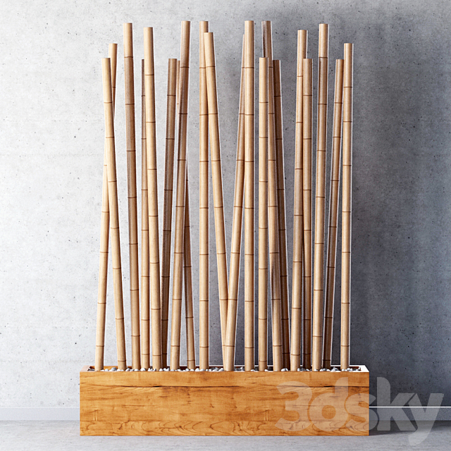 Bamboo decor _ Decor of bamboo 3DSMax File - thumbnail 1