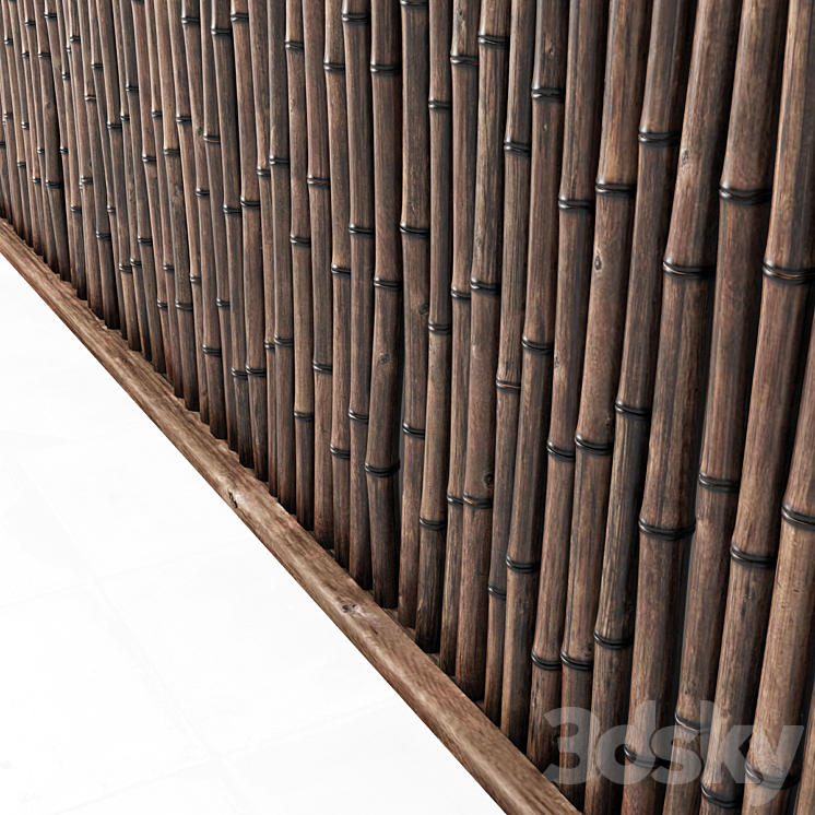 Bamboo decor Big frame Final 3DS Max - thumbnail 2