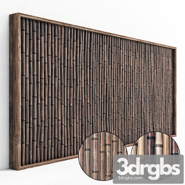 Bamboo decor big frame final 3dsmax Download - thumbnail 1