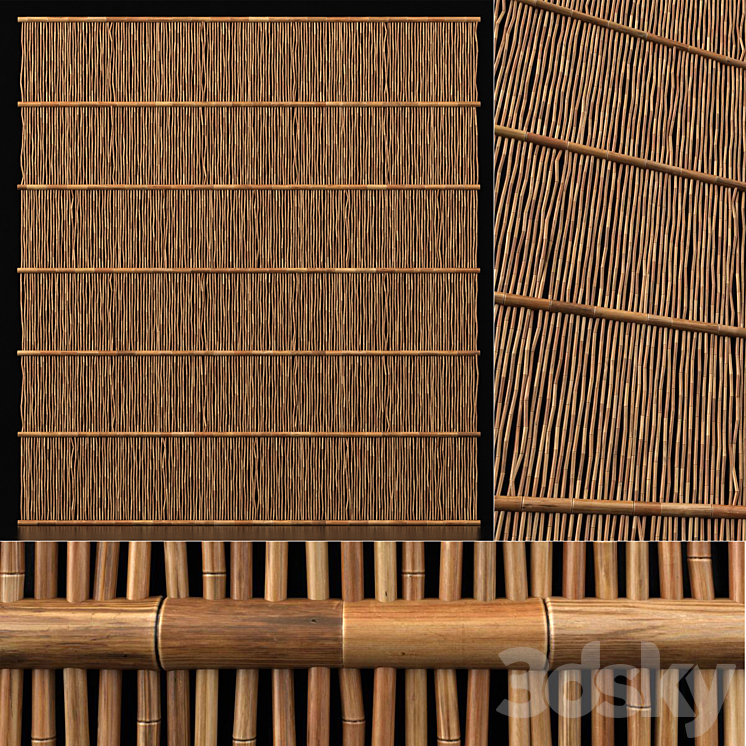 Bamboo decor n23 3DS Max Model - thumbnail 1