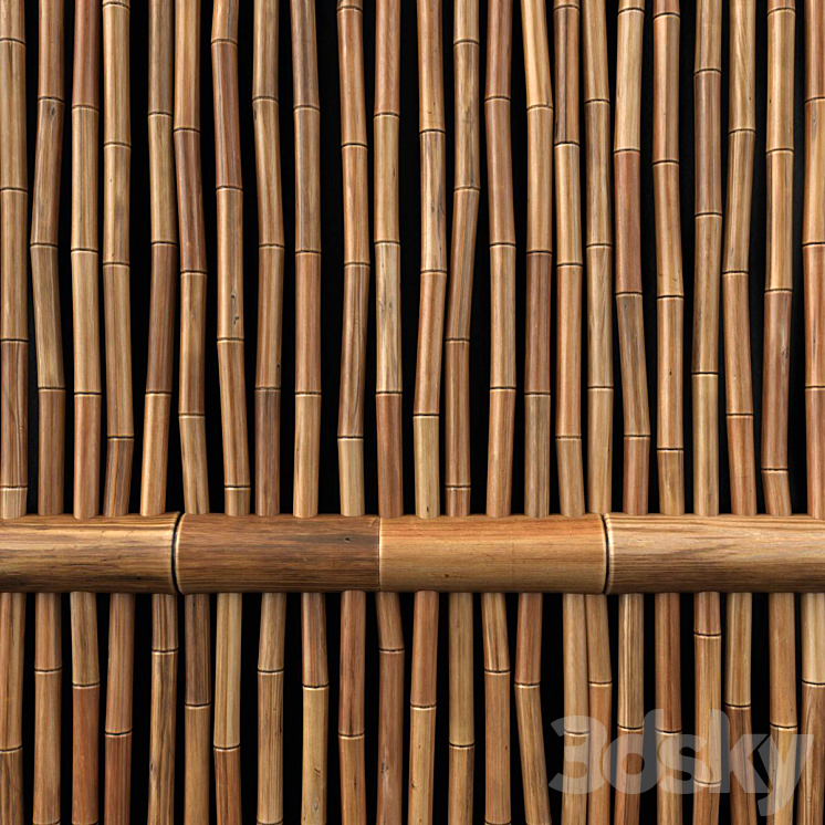 Bamboo decor n23 3DS Max Model - thumbnail 2