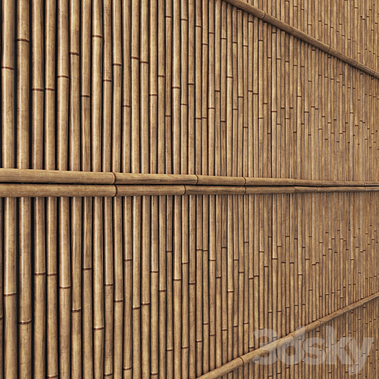 Bamboo panel 3DS Max - thumbnail 2