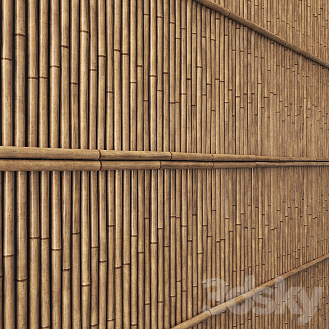 Bamboo panel 3DSMax File - thumbnail 2