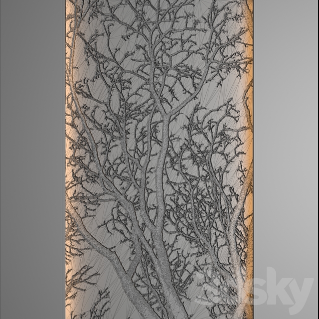 Bas-relief Wood 3DS Max Model - thumbnail 3