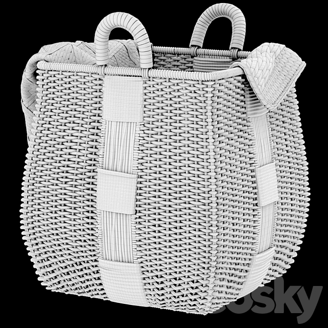 Basket & Plaids. Crate and Barrel 3DSMax File - thumbnail 2