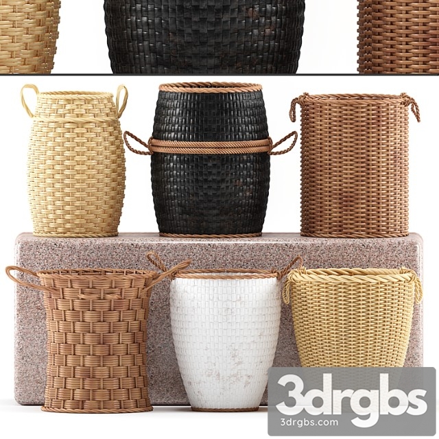 Baskets 01 3dsmax Download - thumbnail 1