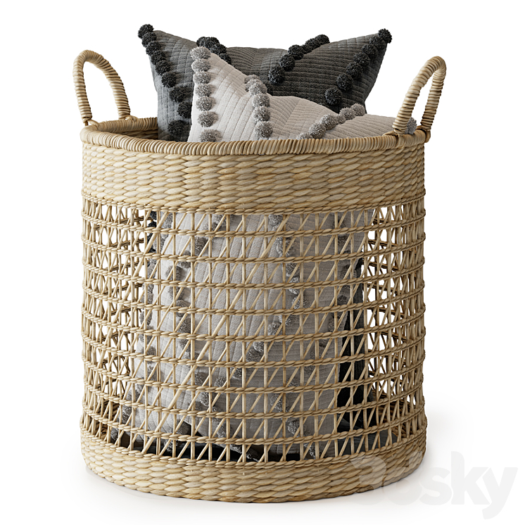 Baskets Set 02 3DS Max Model - thumbnail 2